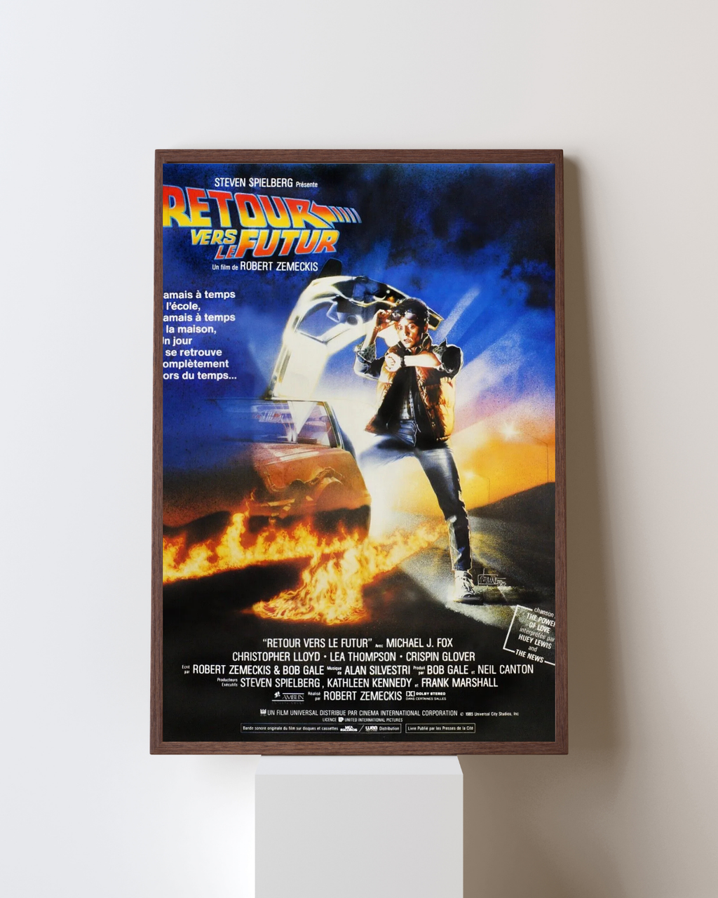 RETOUR VERS LE FUTUR, MICHAEL J. FOX, 1985, Repro affiche cinéma vintage, VINTAGE, HQ