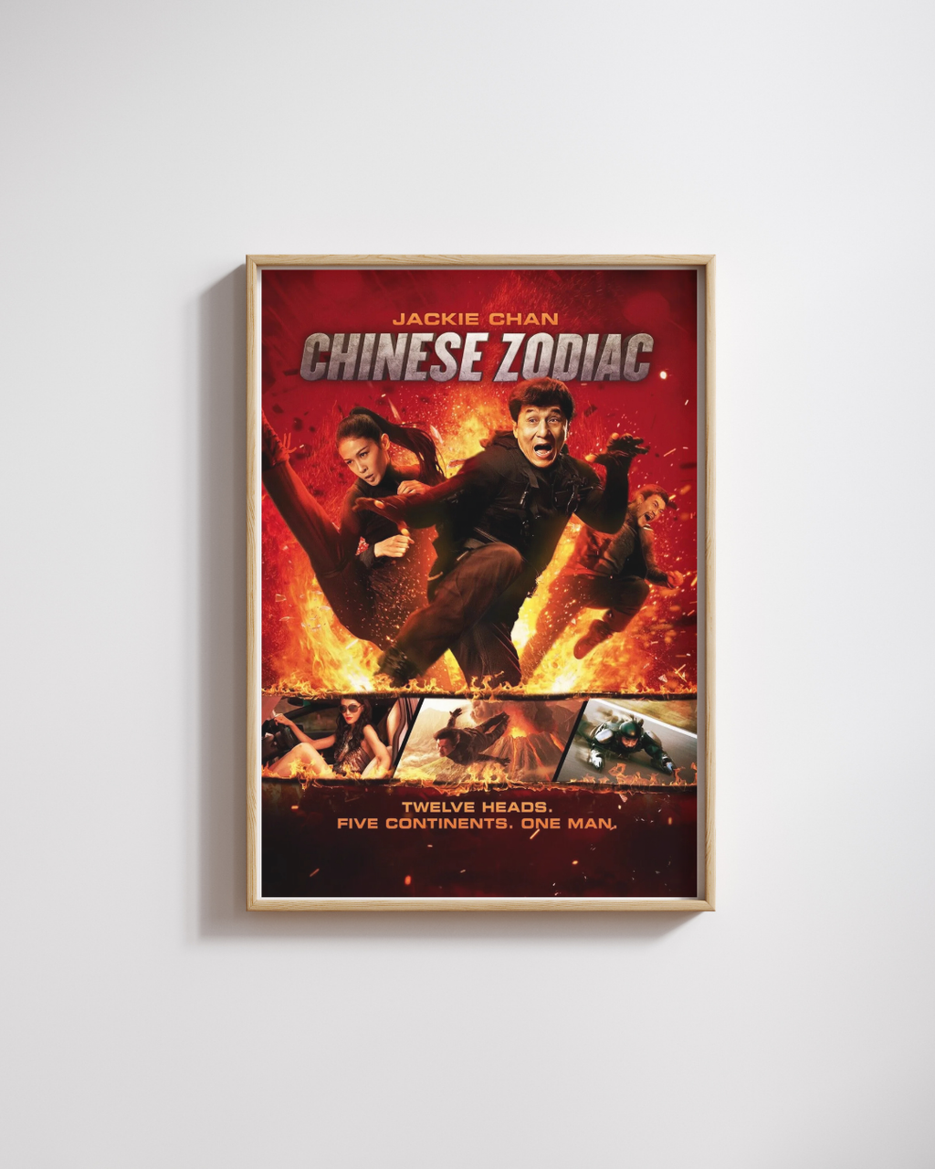 CHINESE ZODIAC – JACKIE CHAN, 2012, REPRO AFFICHE CINEMA VINTAGE HQ