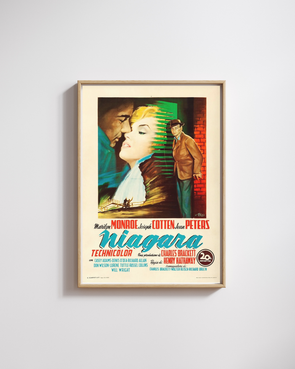 NIAGARA, MARILYN MONROE, HENRY HATHAWAY, 1953, VINTAGE CINEMA POSTER REPRINT, HQ