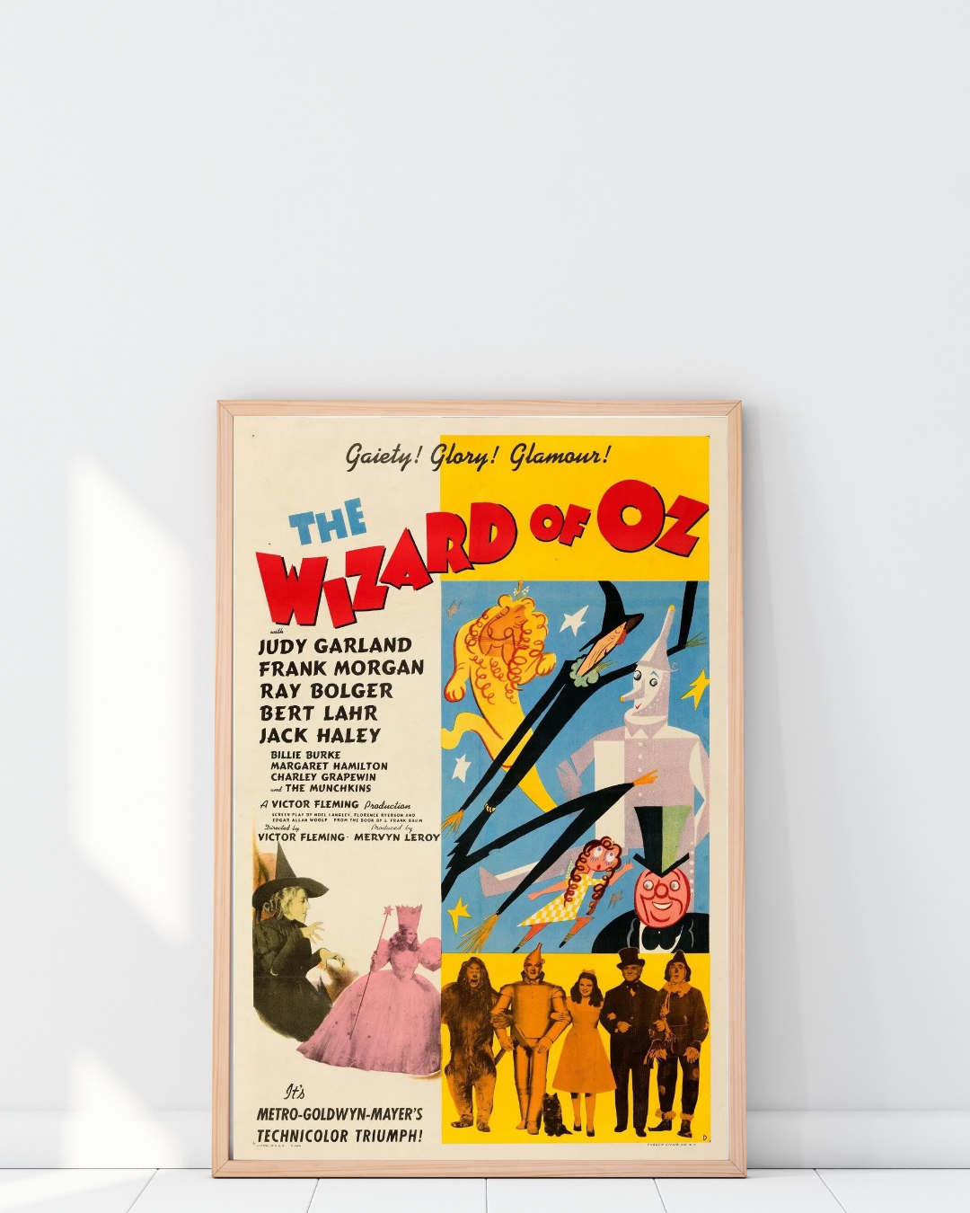 THE WIZARD OF OZ, JUDY GARLAND, 1939, REPRO MOVIE POSTER, VINTAGE, HQ.