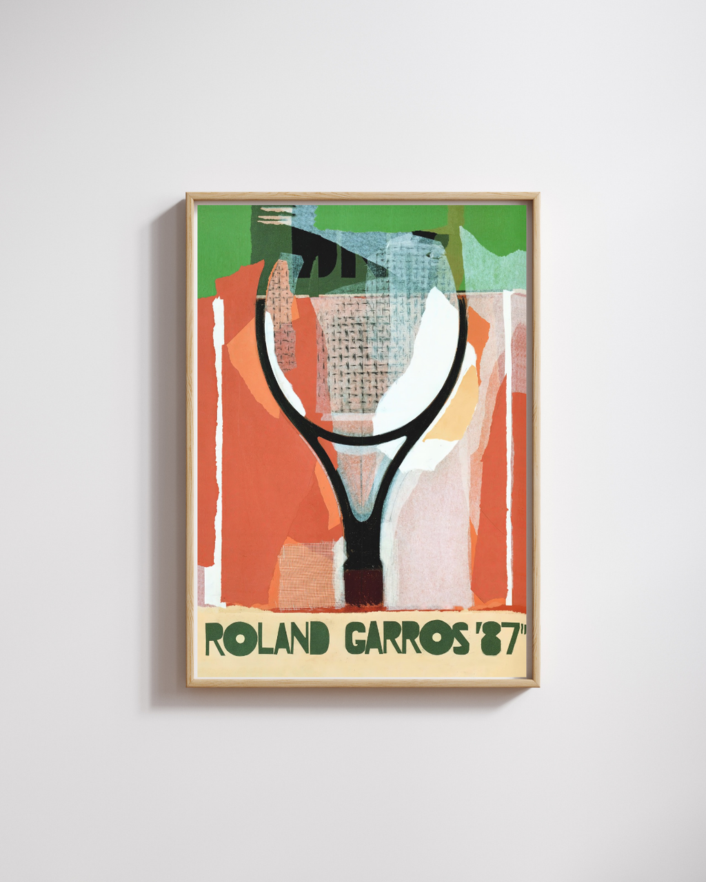 ROLAND GARROS 1987 – POSTER TENNIS VINTAGE TOURNOI DE PARIS