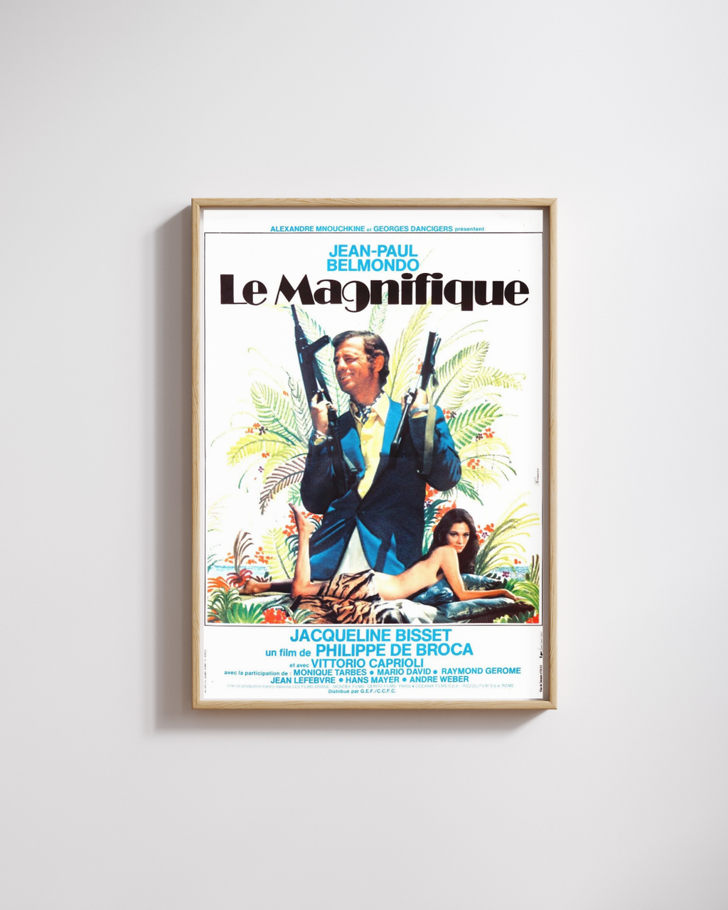THE MAGNIFICENT, JEAN-PAUL BELMONDO, 1973, REPRO MOVIE POSTER, VINTAGE, HQ