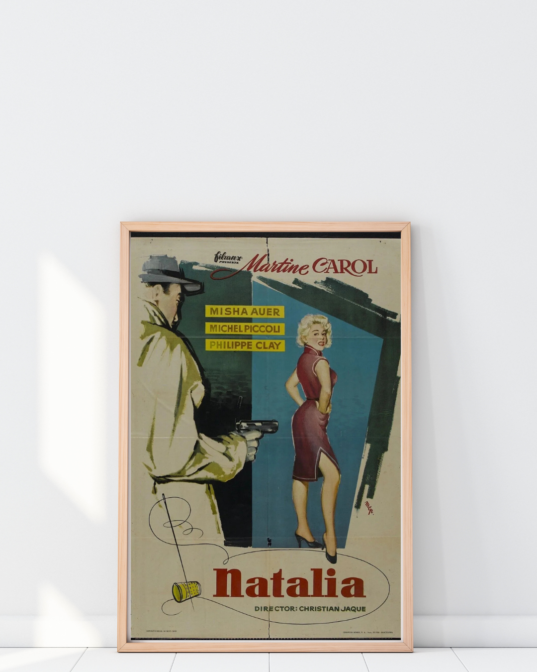 NATALIA, MARTINE CAROL, 1988, VINTAGE CINEMA POSTER REPRO HQ