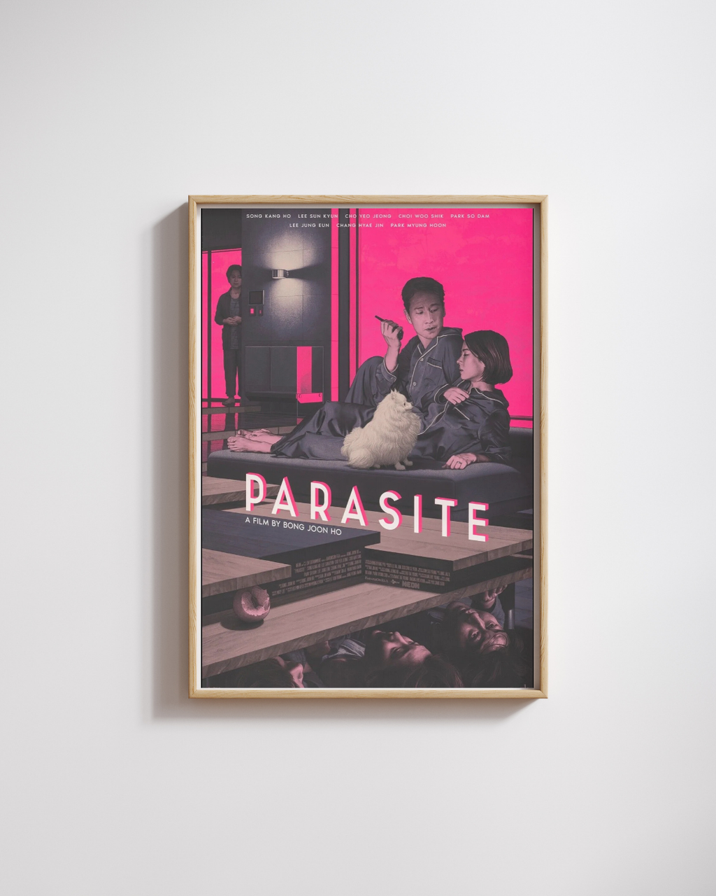 PARASITE, BONG JOON HO, LEE SUN GYUN, 2019, CARTEL DE CINE VINTAGE REPRO, HQ