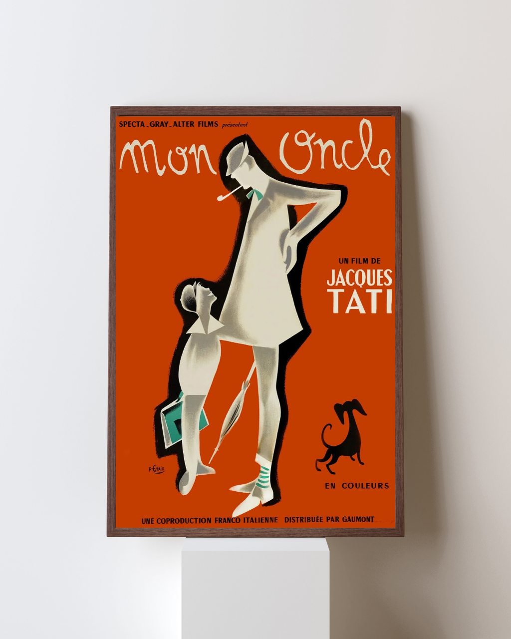MON ONCLE, JACQUES TATI, 1958, REPRO AFFICHE CINÉMA VINTAGE, HQ