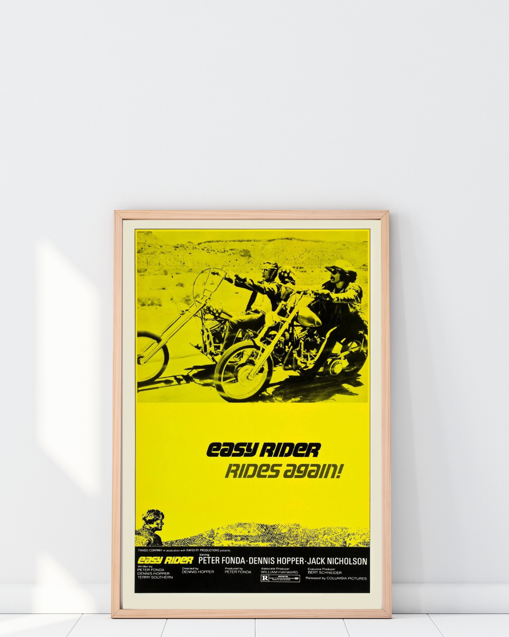 EASY RIDER, RIDES AGAIN, REPRODUCCIÓN DE MOTOCICLETA, CARTEL DE CINE VINTAGE DE ALTA CALIDAD