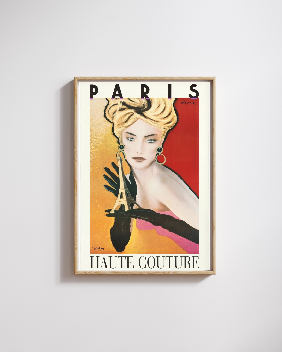 PARIS HAUTE COUTURE, MODE, PARFUM, Repro Affiche Publicitaire, VINTAGE HQ