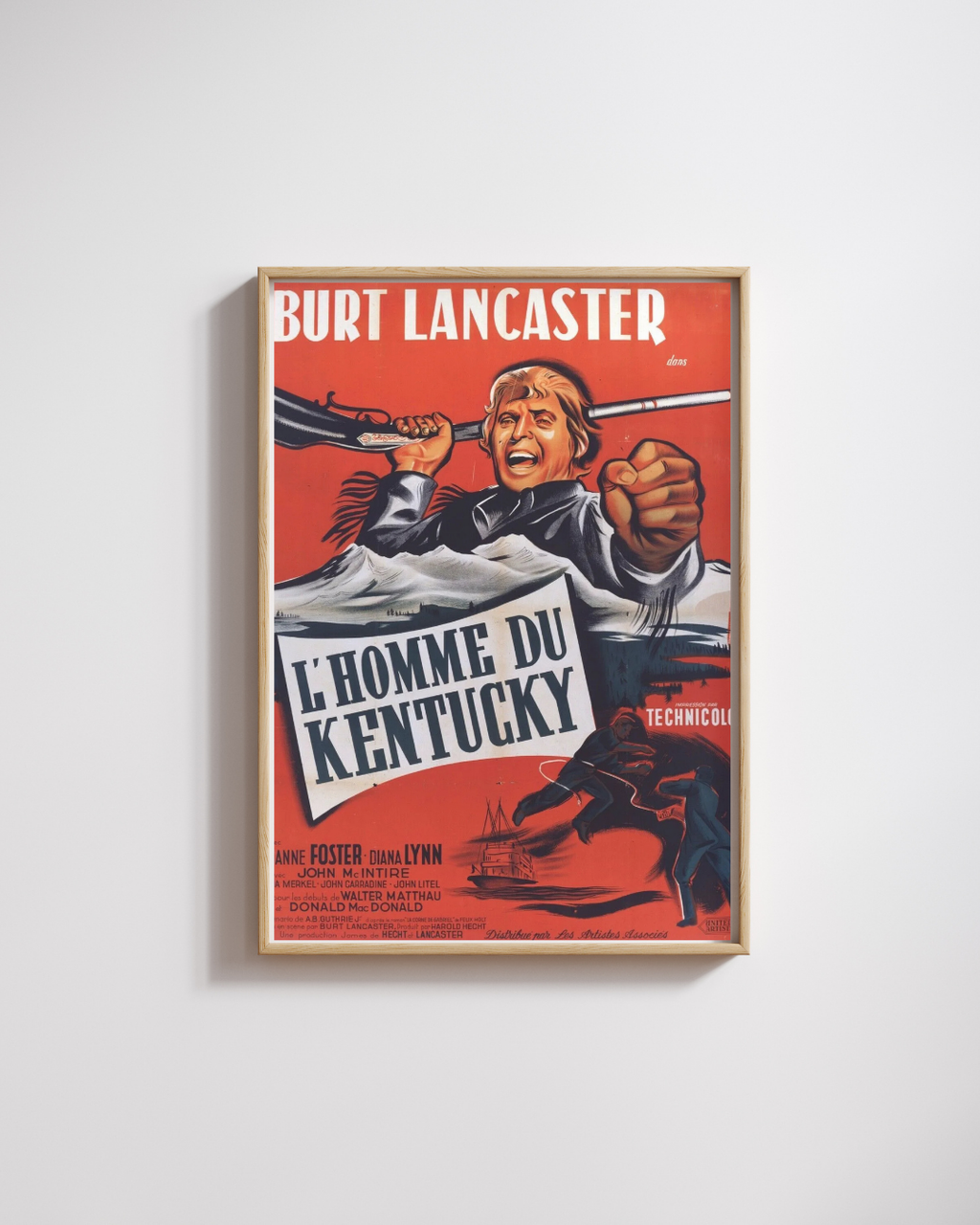 L'HOMME DU KENTUCKY, DIANNE FOSTER, 1955, REPRO AFFICHE CINEMA VINTAGE HQ