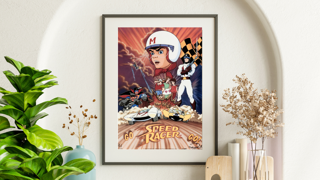 SPEED RACER (1993) – ANIME CAR RACING – MACH GO GO GO – VINTAGE POSTER – REPRODUCTION – POSTER HUB STUDIO – HQ