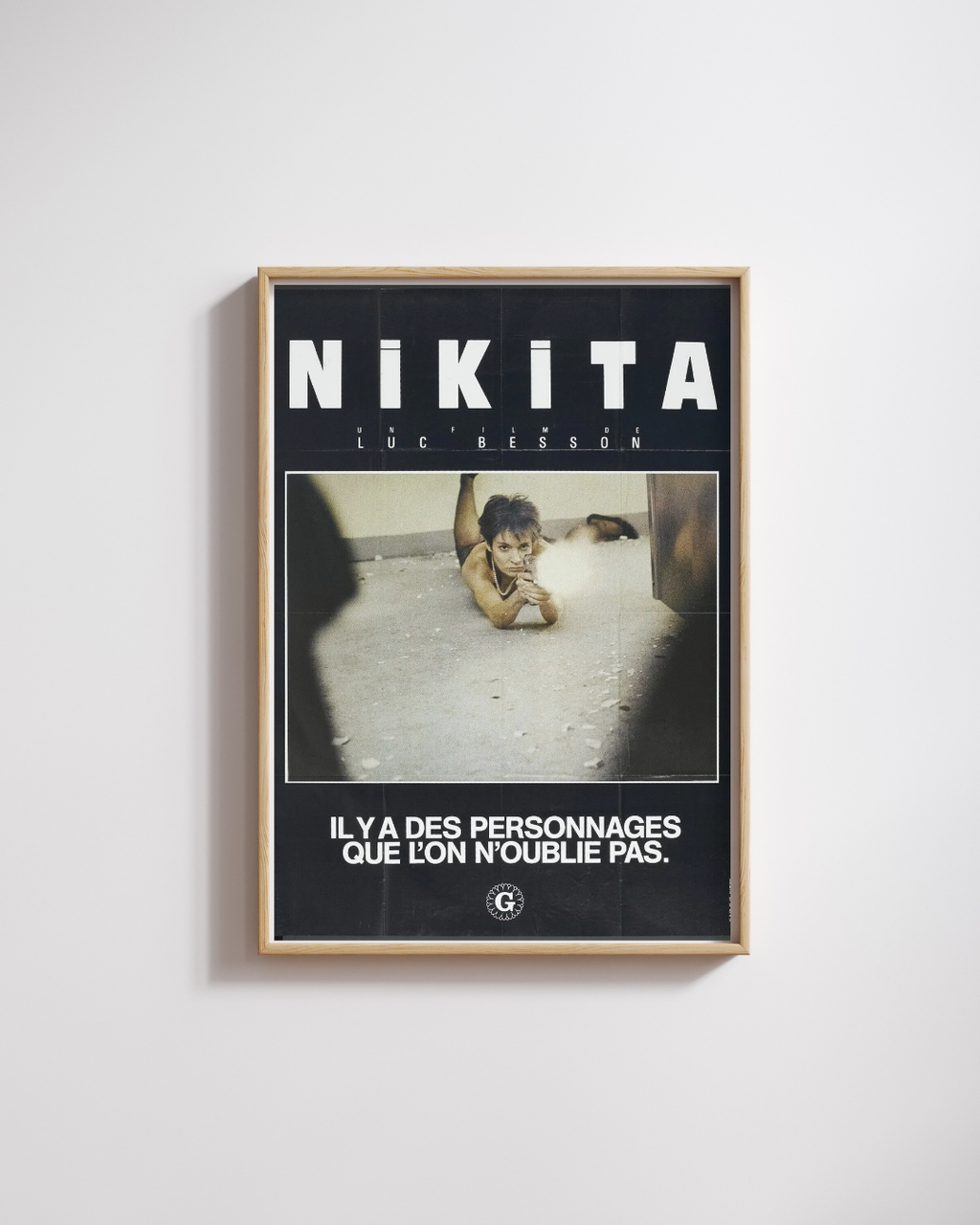 NIKITA, ANNE PARILLAUD, LUC BESSON, 1990, Repro affiche cinéma VINTAGE, HQ.
