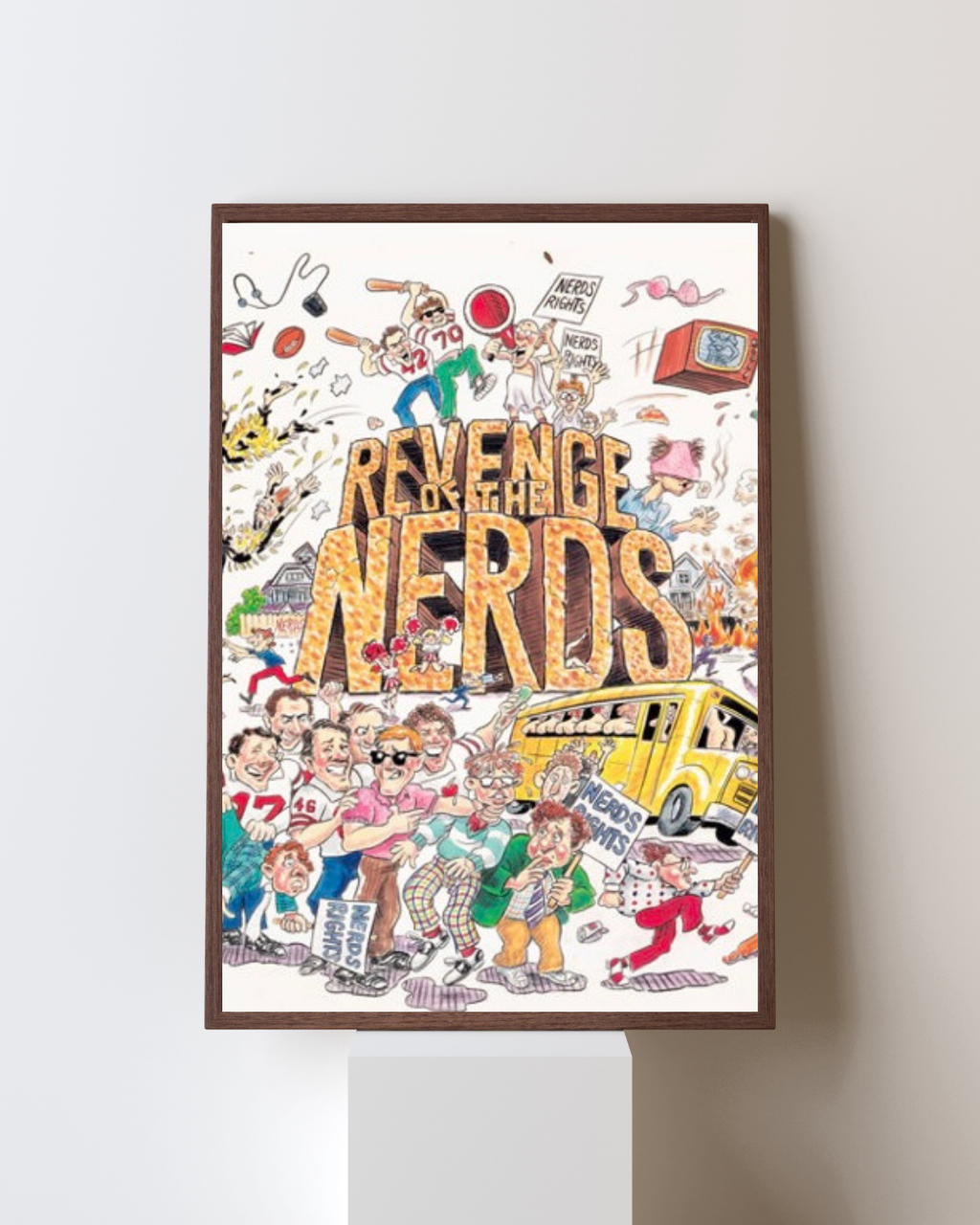 REVENGE OF THE NERDS – FILM CULTE (1984) – ROBERT CARRADINE – COMÉDIE – AFFICHE CINÉMA – REPRODUCTION – POSTER HUB STUDIO – HQ