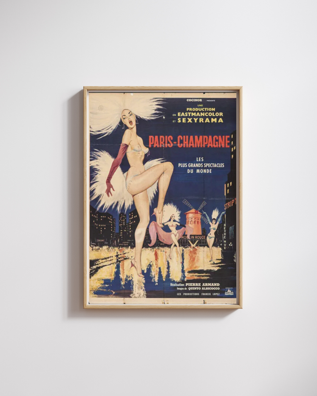 REPRODUCCIÓN DE CARTEL DE VIAJES Y TURISMO DE PARÍS, CHAMPAGNE, ANUNCIO VINTAGE, HQ