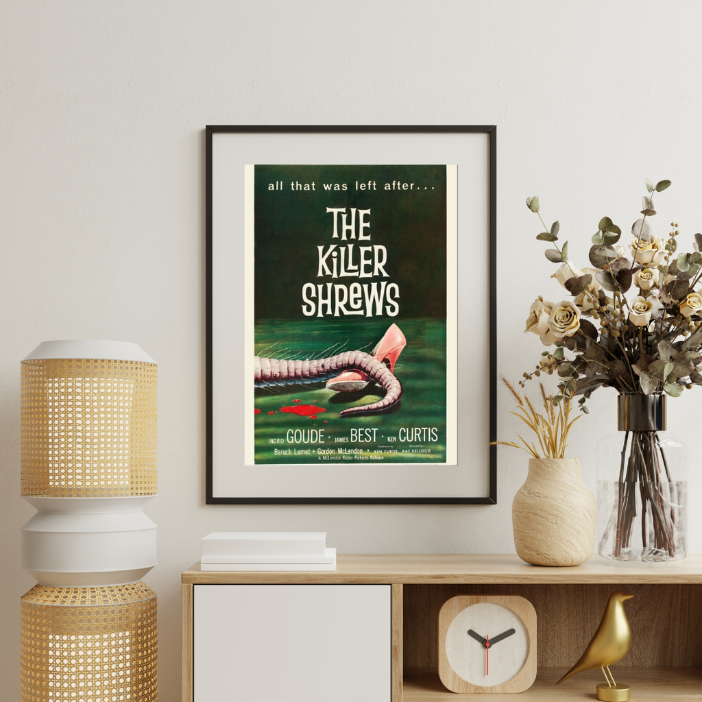 THE KILLER SHREWS, JAMES BEST, 1959,  AFFICHE DE CINEMA VINTAGE HQ