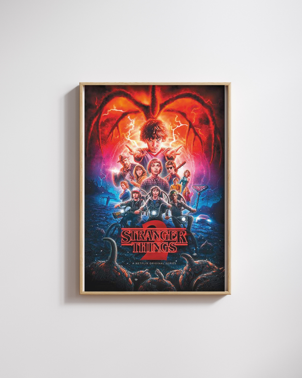 STRANGER THINGS SAISON 2 – SÉRIE NETFLIX (2017) – MILLIE BOBBY BROWN – AFFICHE SCIENCE-FICTION HORREUR – REPRODUCTION – POSTER HUB STUDIO – HQ