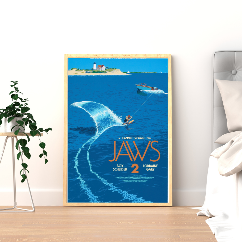 JAWS 2 – FILM JEANNOT SZWARC (1978) – ROY SCHEIDER – LORRAINE GARY – AFFICHE CINÉMA THRILLER HORREUR – REPRODUCTION – POSTER HUB STUDIO – HQ