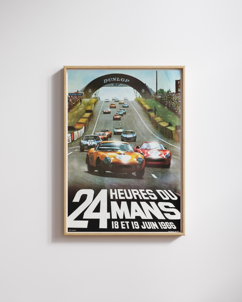 24 HEURES DU MANS, COURSE AUTOMOBILE, 1966, REPRO MOVIE POSTER, VINTAGE, HQ