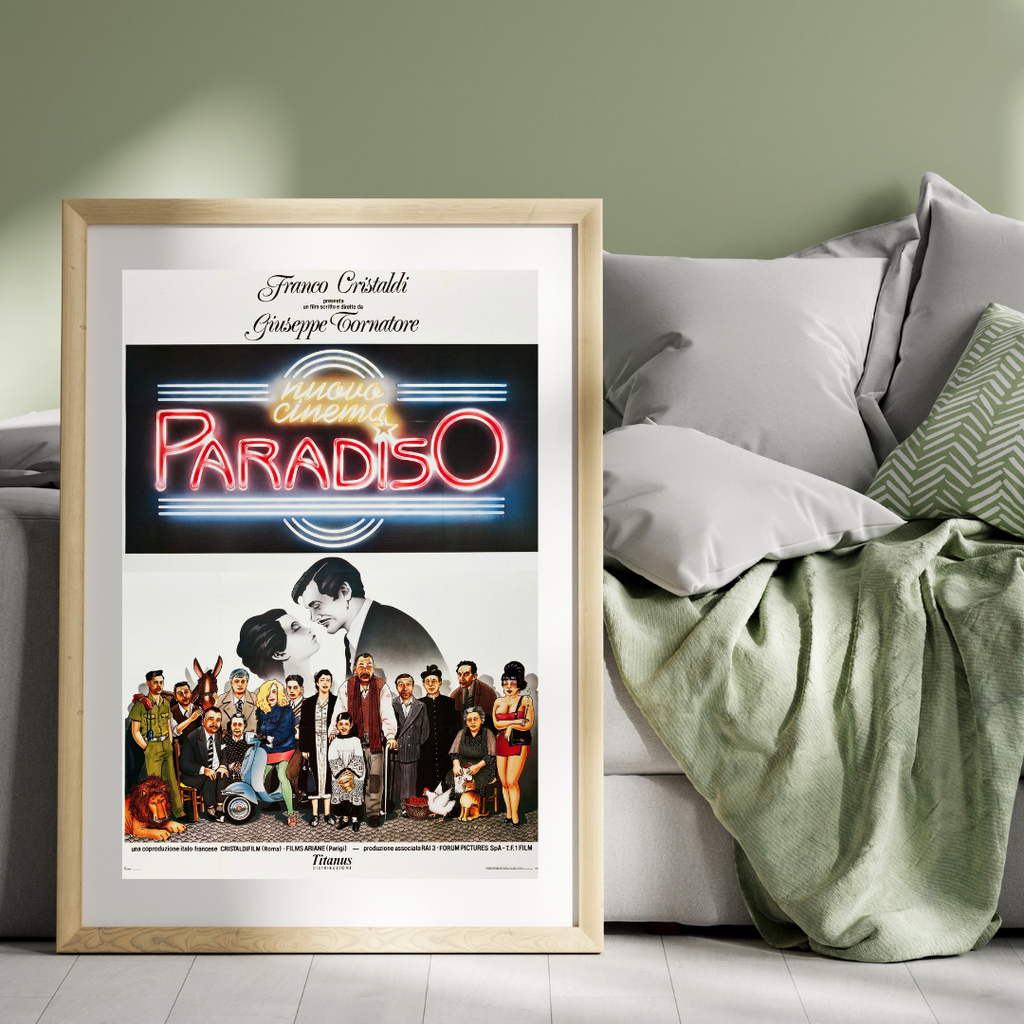 CINEMA PARADISO – FILM (1988) – PHILIPPE NOIRET – DRAME – AFFICHE CINÉMA CULTE – REPRODUCTION – POSTER HUB STUDIO – HQ