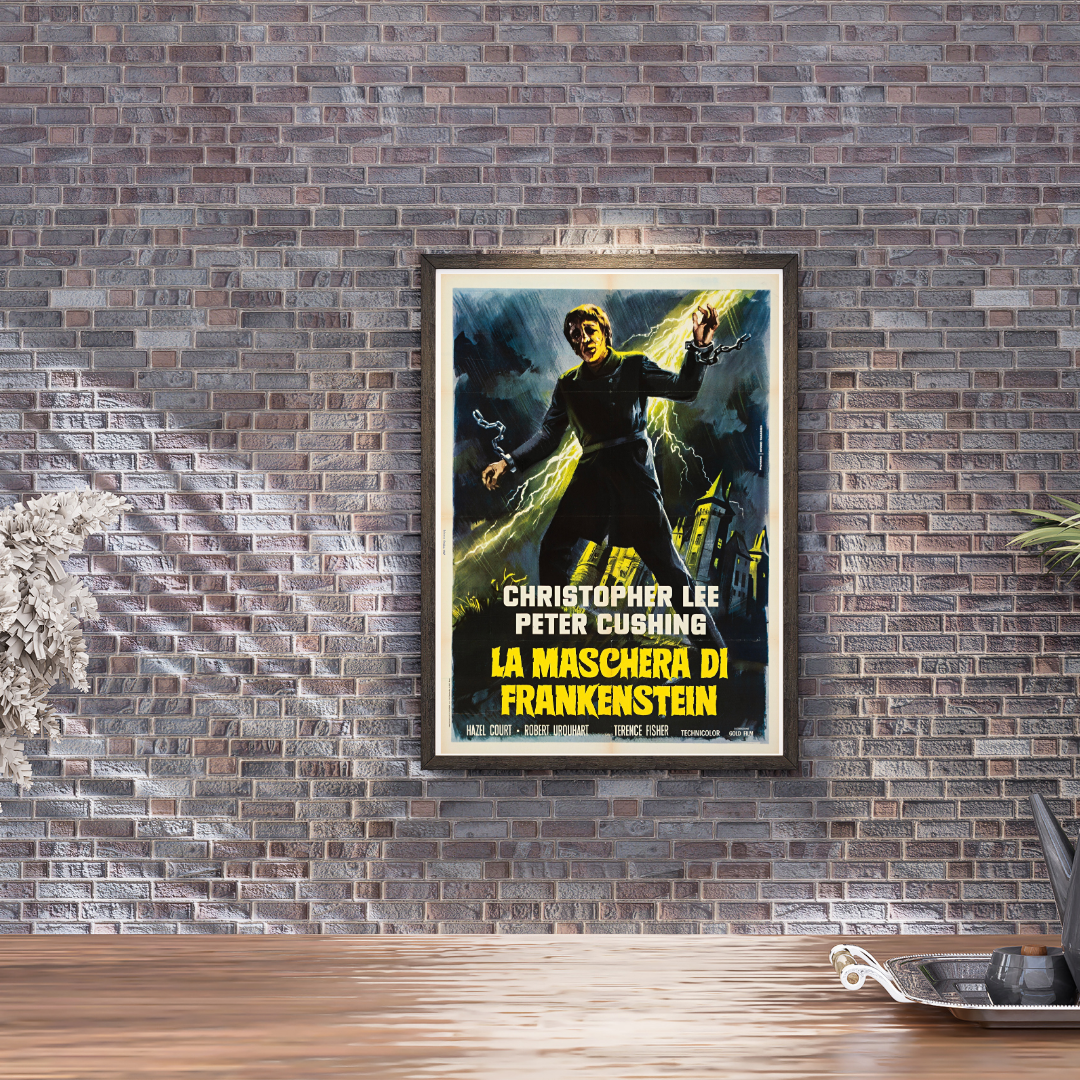THE CURSE OF FRANKENSTEIN – FILM BY TERENCE FISHER (1957) – CHRISTOPHER LEE – HORROR – MOVIE POSTER – REPRODUCTION – POSTER HUB STUDIO – HQ