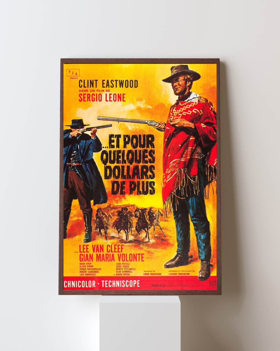 ET POUR QUELQUES DOLLARS DE PLUS, SERGIO LEONE, 1965, REPRO AFFICHE DE CINEMA VINTAGE HQ
