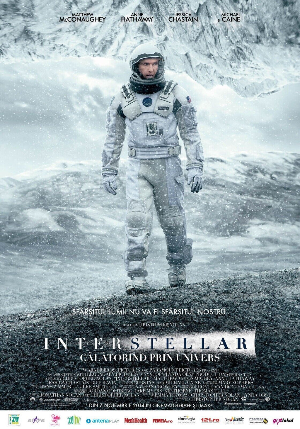 INTERSTELLAR, MATTHEW McCONAUGHEY, 2014, REPRO MOVIE POSTER, VINTAGE, HQ.
