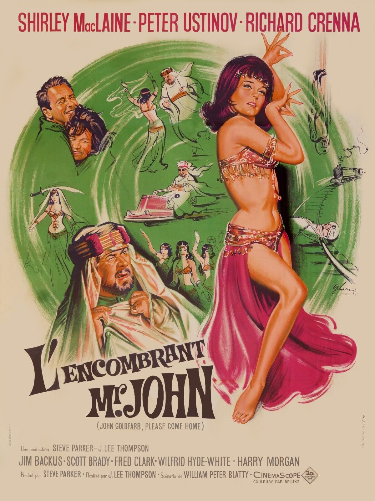 EL CORPORADO SR. JOHN, R. CRENNA - REPRODUCCIÓN DE CARTEL DE CINE VINTAGE DE ALTA CALIDAD