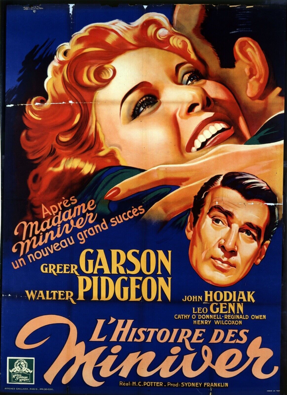 L'HISTOIRE DES MINIVER, GREER GARSON, MOVIE POSTER HQ