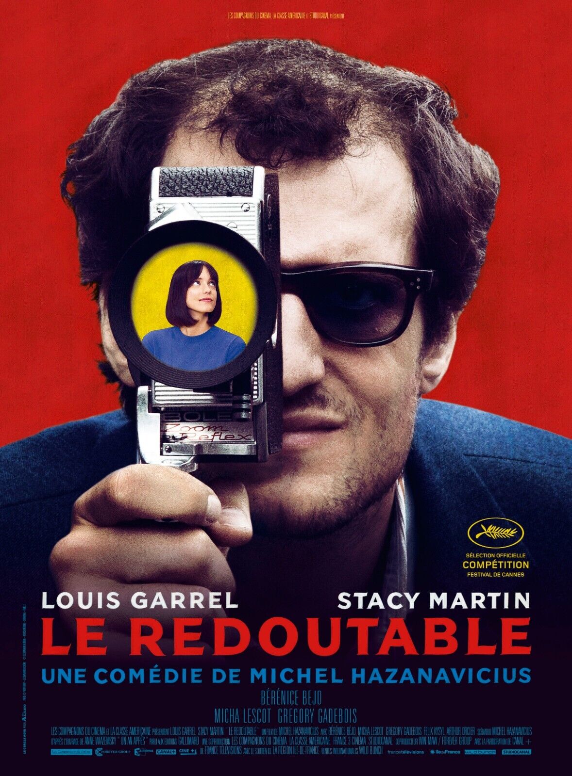 THE REDOUTABLE, LOUIS GARREL, 2017, Repro cinema poster, VINTAGE, HQ