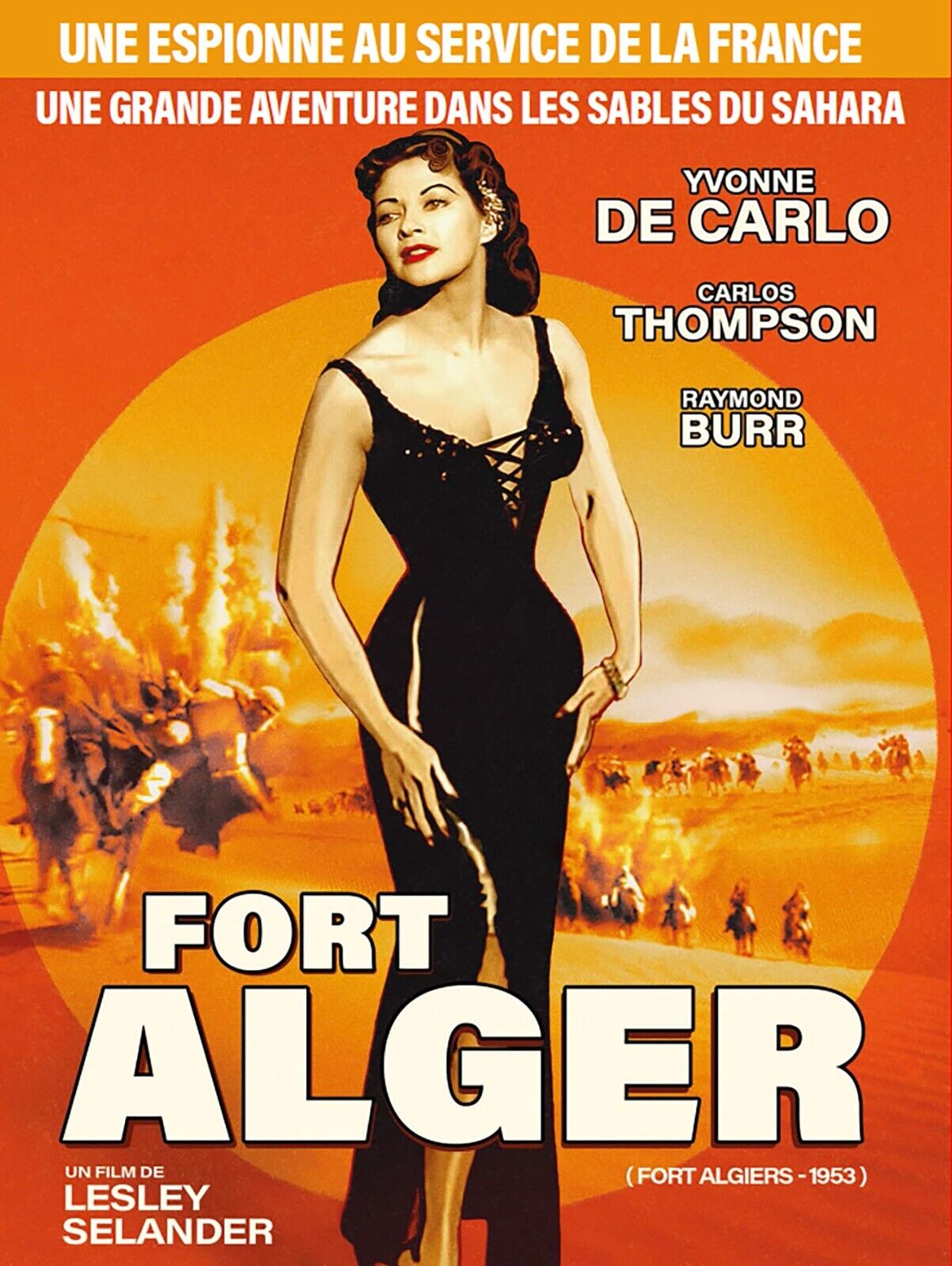 FORT ALGER, LESLEY SELANDER, 1953, REPRO MOVIE POSTER, VINTAGE, HQ