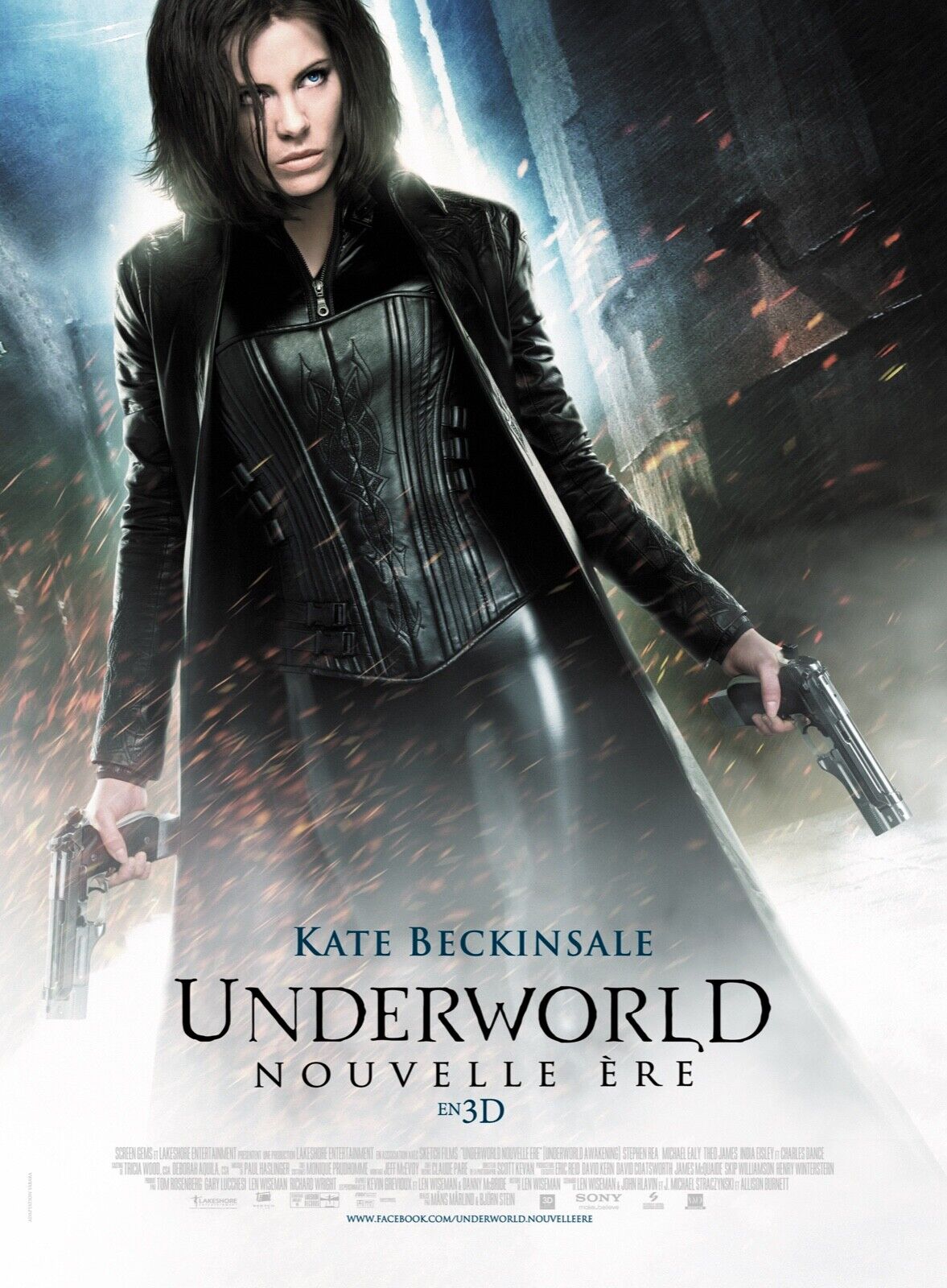 UNDERWORLD, KATE BECKINSALE, MICHAEL SHEEN, 2003, REPRO AFFICHE CINEMA VINTAGE HQ