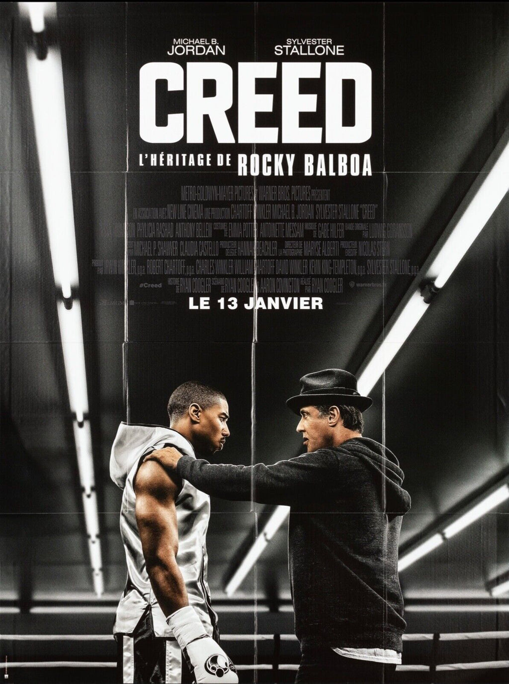 CREED – MICHAEL B. JORDAN, REPRO MOVIE POSTER, VINTAGE, HQ