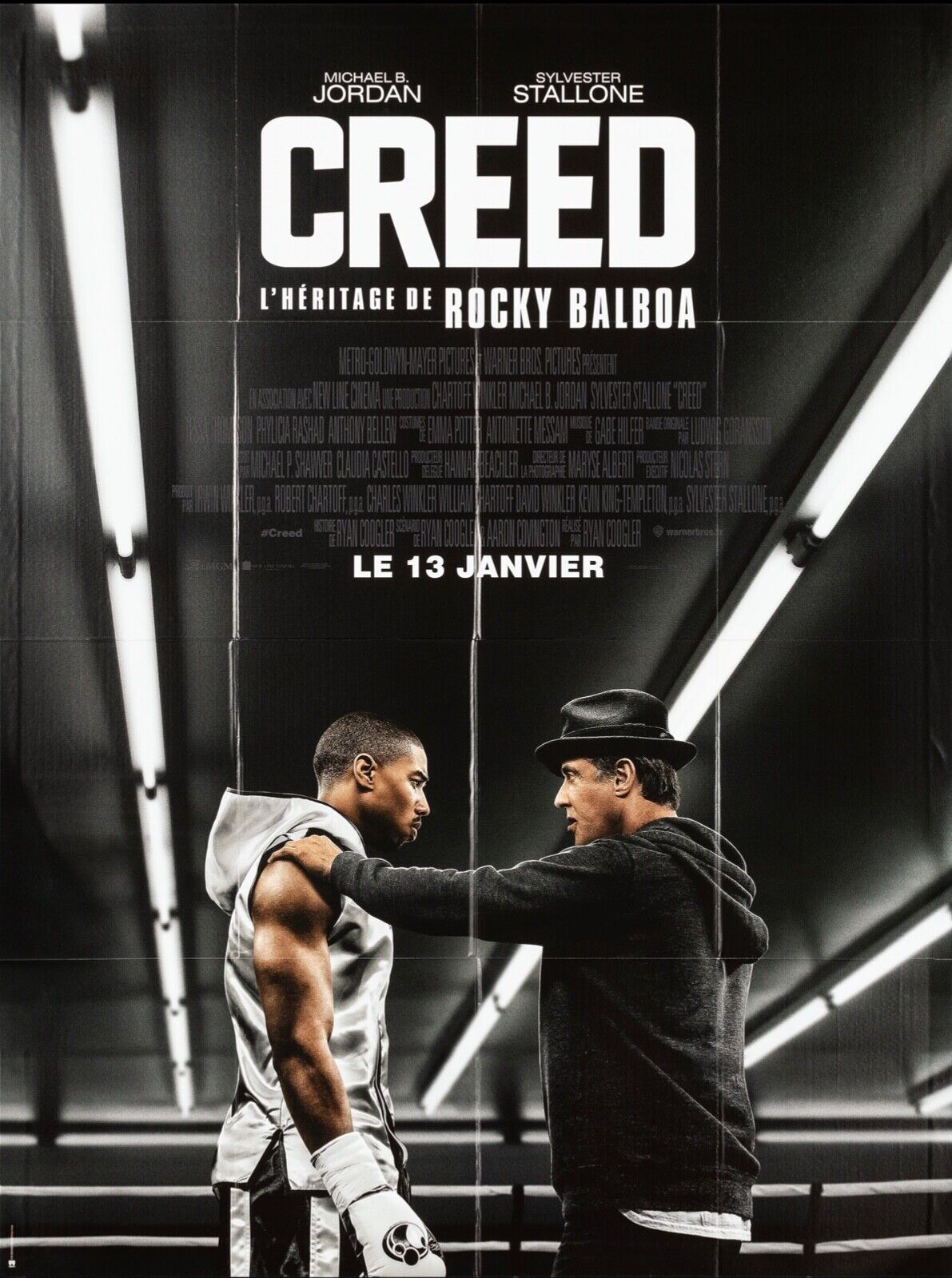 CREED, MICHAEL B. JORDAN, REPRODUCCIÓN DE CARTEL DE CINE CLÁSICO, HQ, Ryan Coogler