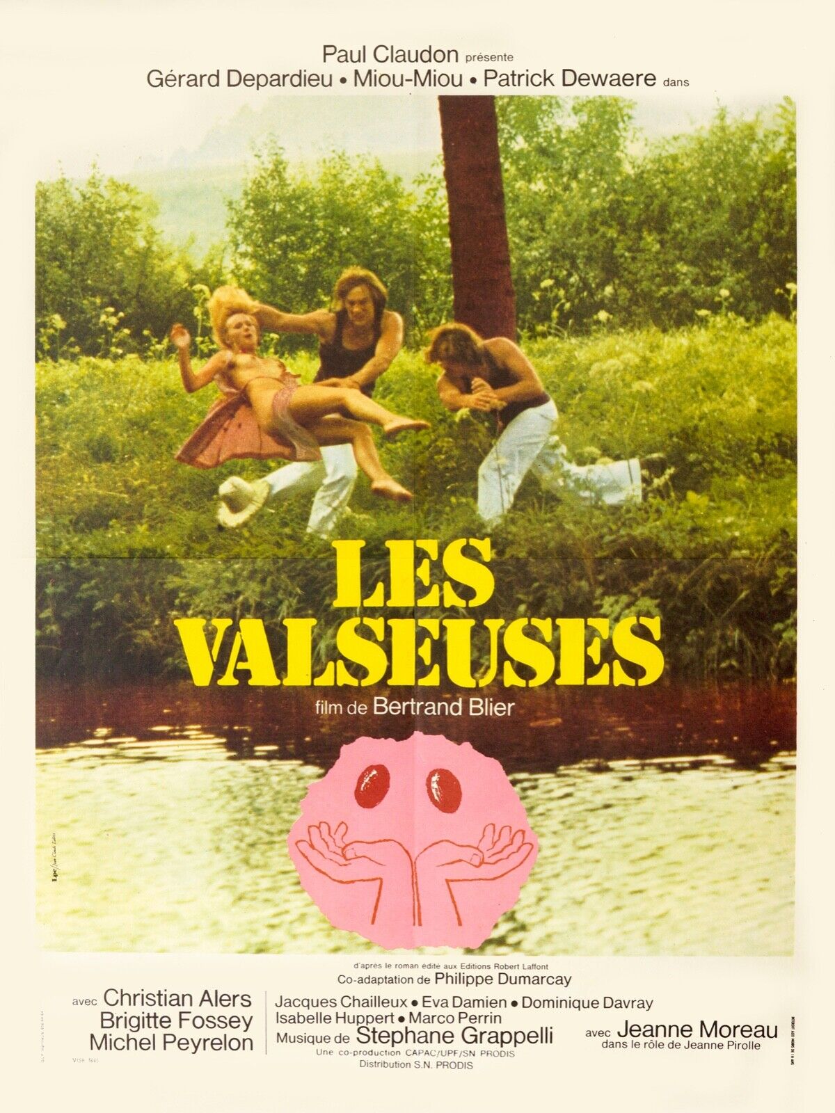LES VALSEUSES, GÉRARD DEPARDIEU, MIOU-MIOU, 1974, Repro affiche cinéma VINTAGE, HQ