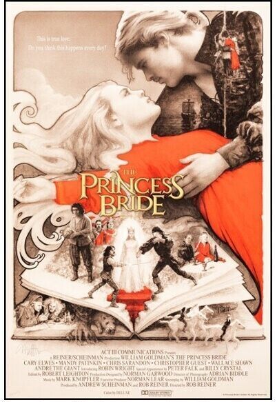 Reproducción de póster de cine en alta calidad de LA PRINCESA PROMETIDA, de WILLIAMS GOLDMAN, 1987