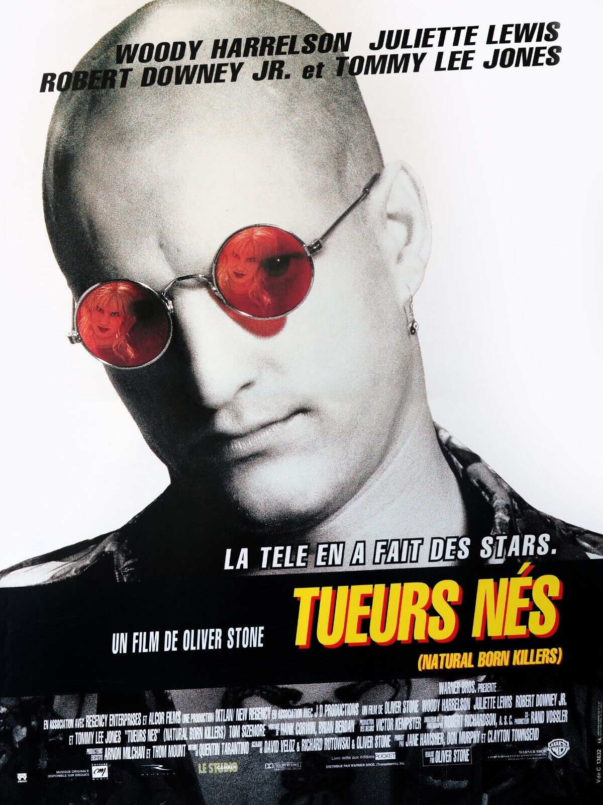 NATURAL BORN KILLERS, WOODY HARRELSON, JULIETTE LEWIS, 1994, REPRO VINTAGE HQ CINEMA POSTER