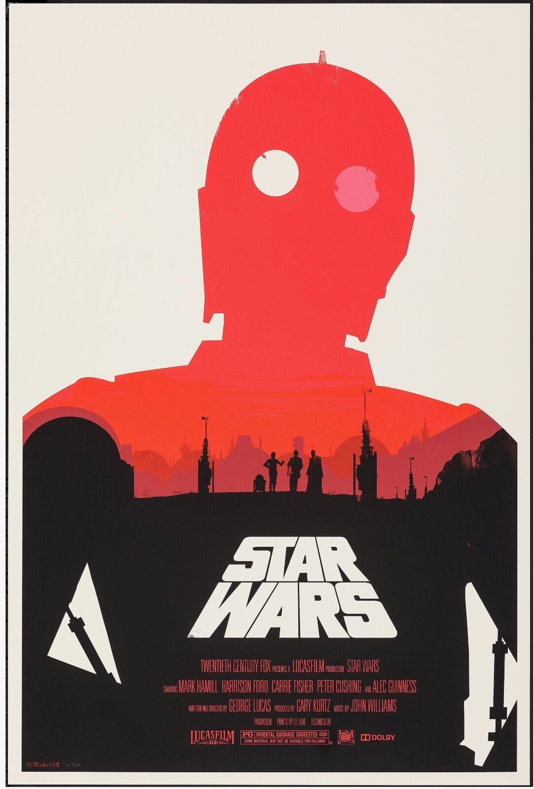 STAR WARS, HARRISON FORD, VINTAGE HQ CINEMA POSTER