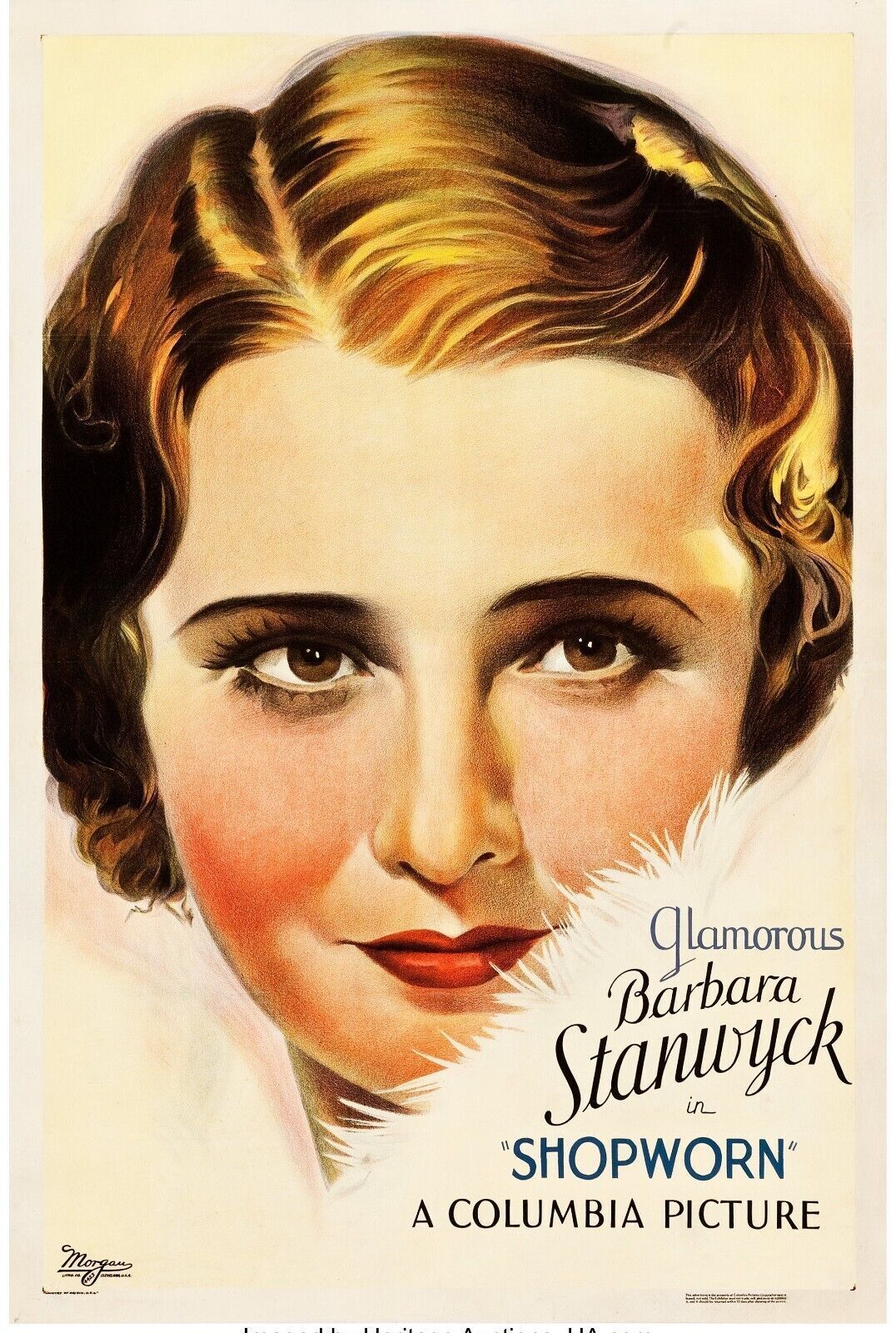 SHOPWORN, BARBARA STANWYCK 1932 REPRO AFFICHE VINTAGE CINÉMA HQ