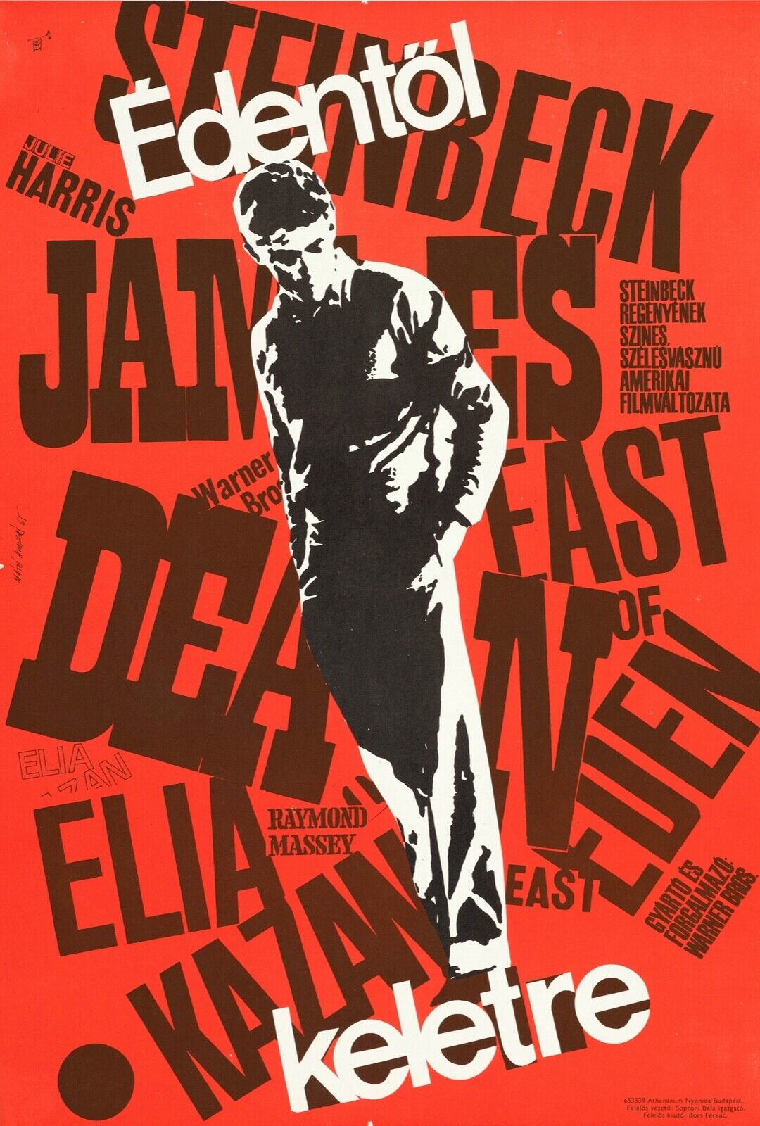 JAMES DEAN EAST EDEN REPRO AFFICHE CINEMA VINTAGE HQ