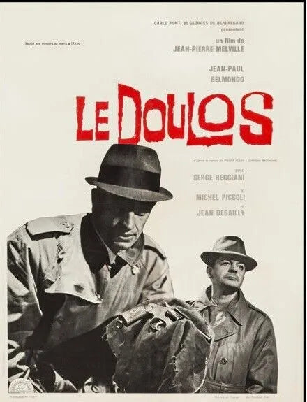 LE DOULOS, JEAN-PAUL BELMONDO, 1962, repro cinema poster, VINTAGE, HQ