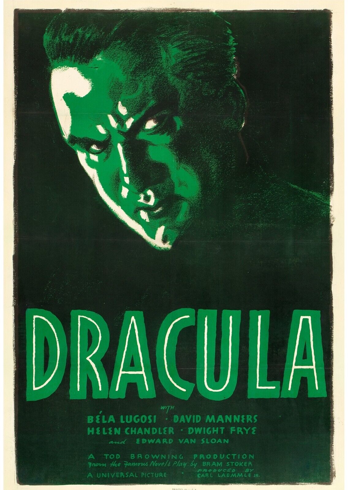 DRÁCULA, BELA LUGOSI, 1931, REPRODUCCIÓN DE CARTEL DE PELÍCULA, VINTAGE, ALTA CALIDAD