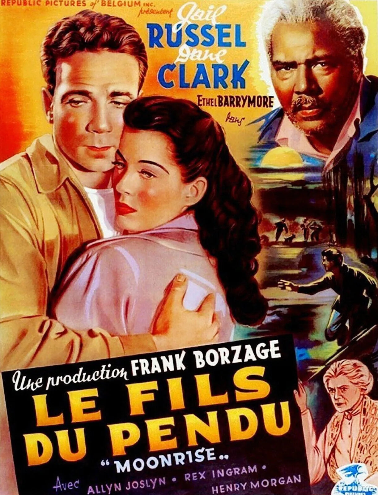 LE FILS DU PENDU, DANE CLARK, GAIL RUSSELL, 1948, Repro affiche de cinema, VINTAGE, HQ