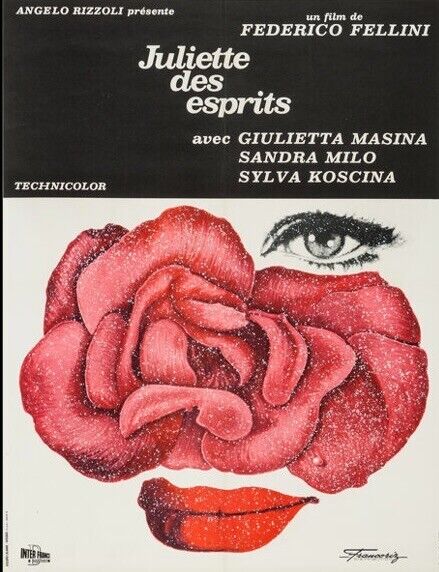 JULIETTE DES ESPRITS, LUISA DELLA NOCE, 1965, REPRO AFFICHE CINÉMA VINTAGE, HQ