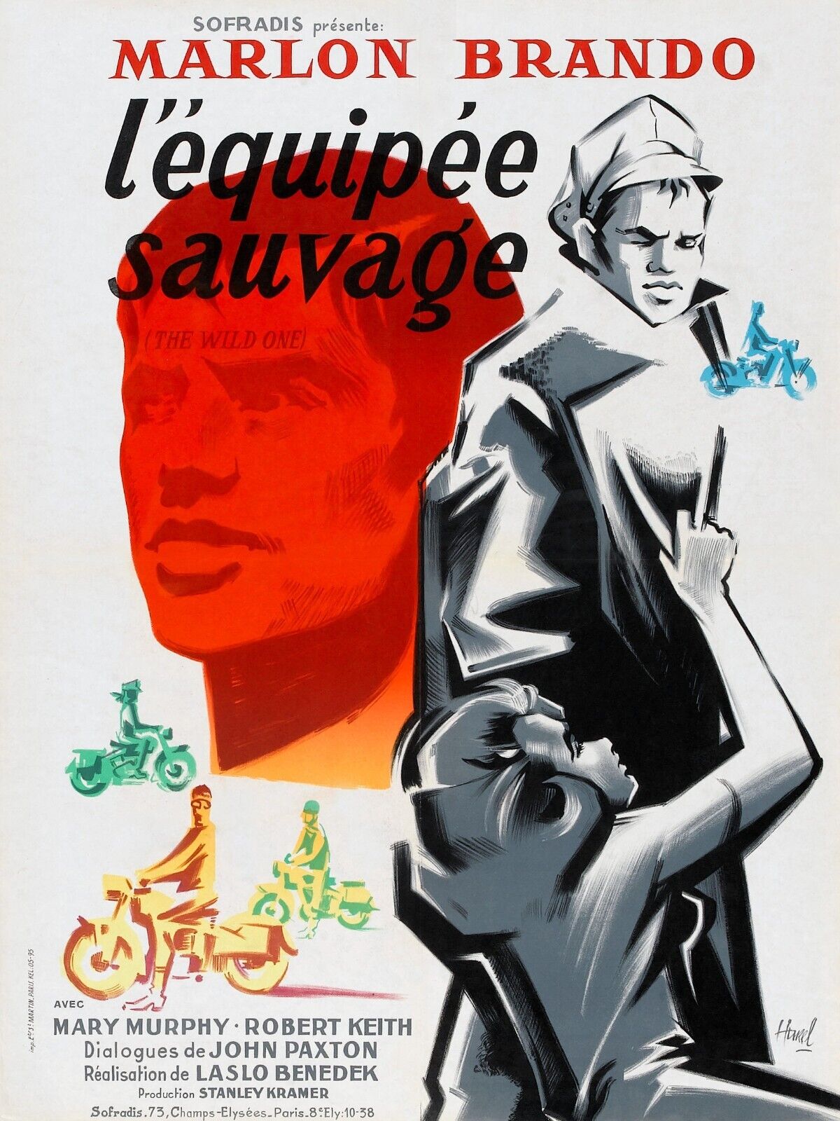LA TRIPULACIÓN SALVAJE, CARTEL DE LA PELÍCULA DE MARLON BRONDO HQ