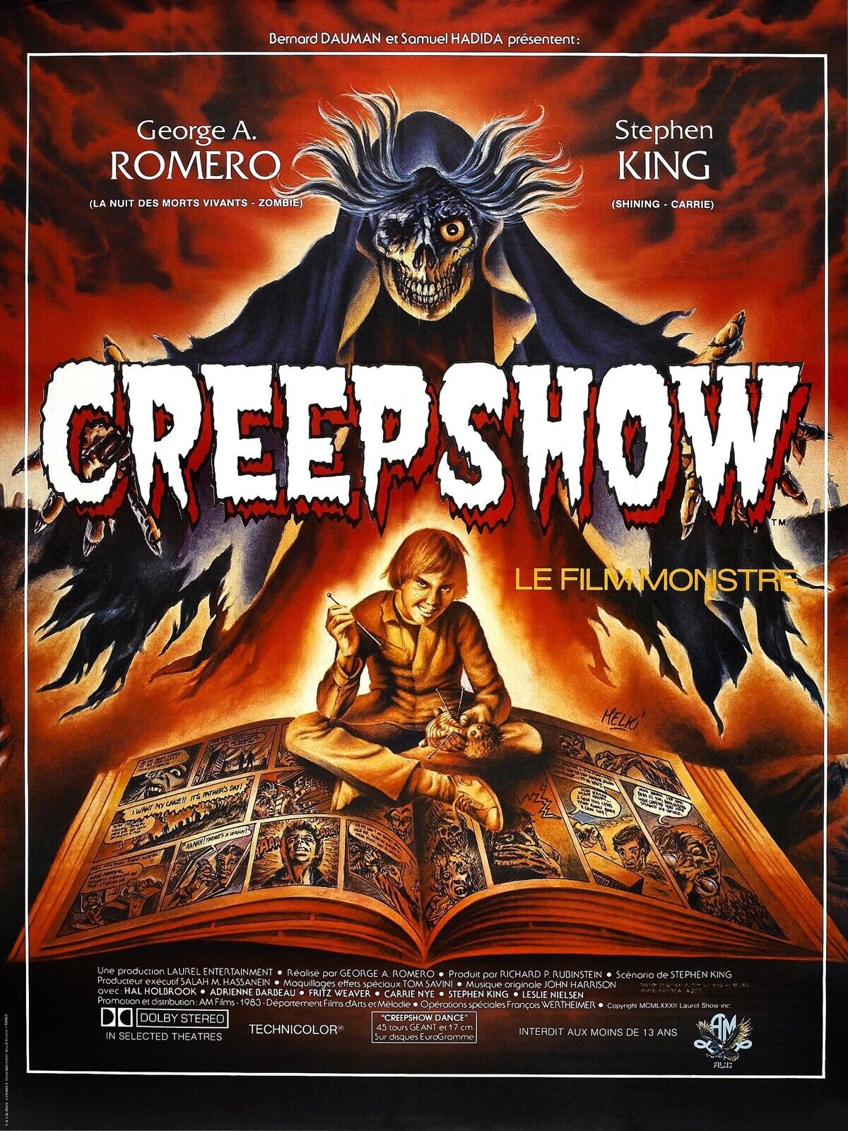 CREEPSHOW, GEORGE A. ROMERO, 1982, REPRO MOVIE POSTER, VINTAGE, HQ