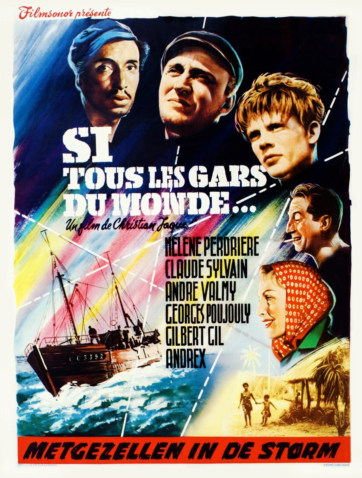 IF ALL THE GUYS IN THE WORLD, CHRISTIAN-JAQUE, 1942, REPRO VINTAGE HQ CINEMA POSTER