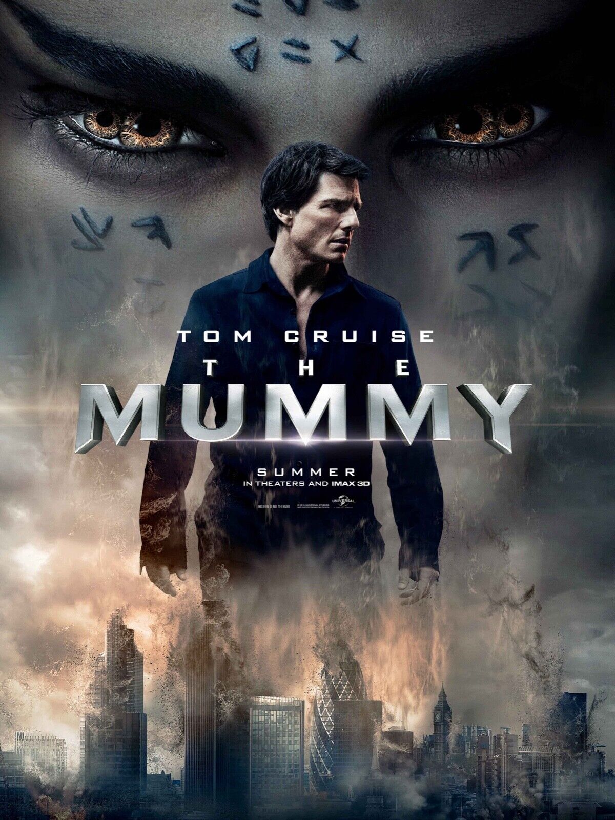 THE MUMMY, TOM CRUISE, 2017, REPRO VINTAGE CINEMA POSTER, HQ