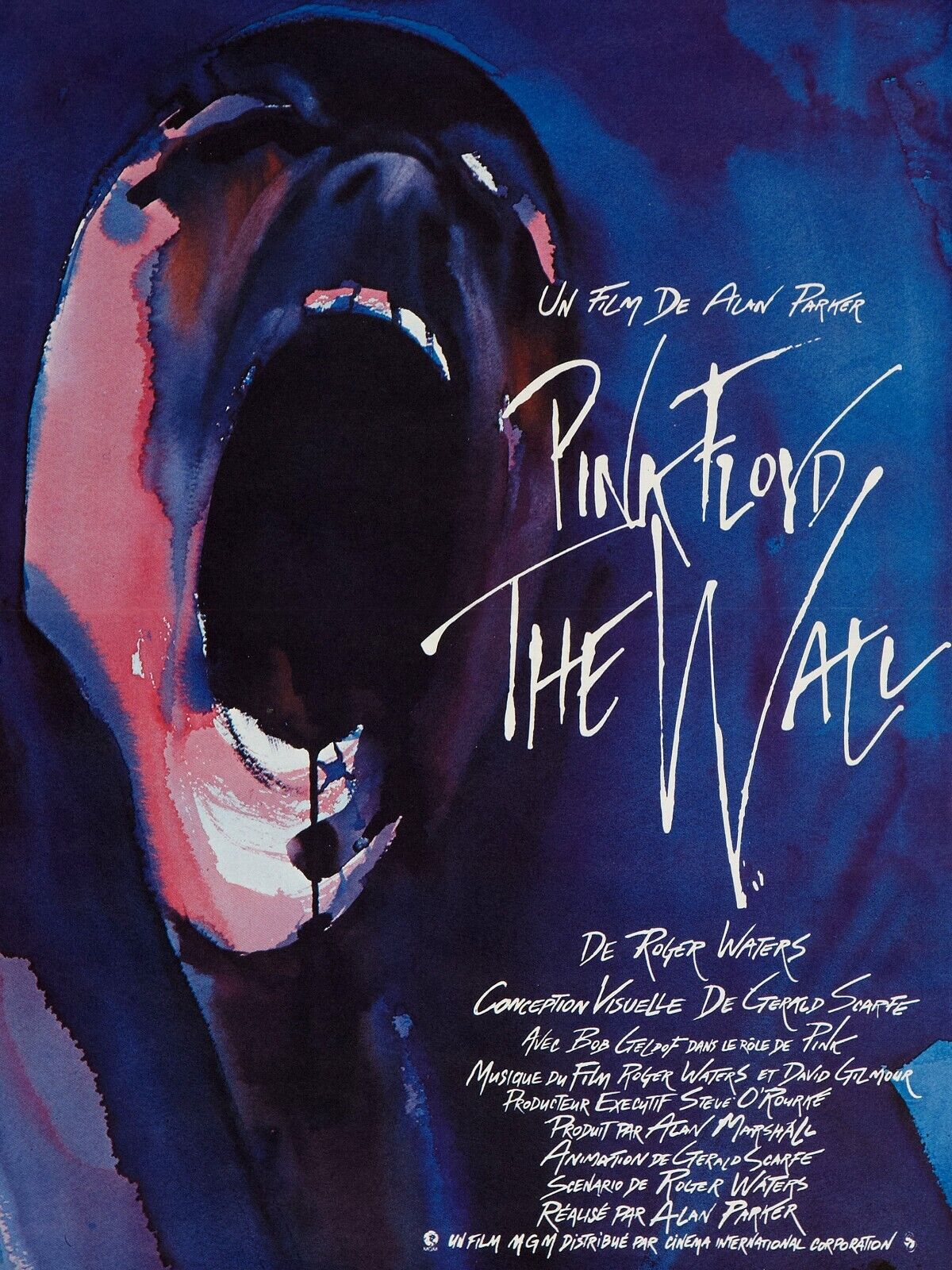 PINK FLOYD, THE WALL, ALAN PARKER, MUSIQUE, REPRO AFFICHE MUSIQUE, VINTAGE, HQ