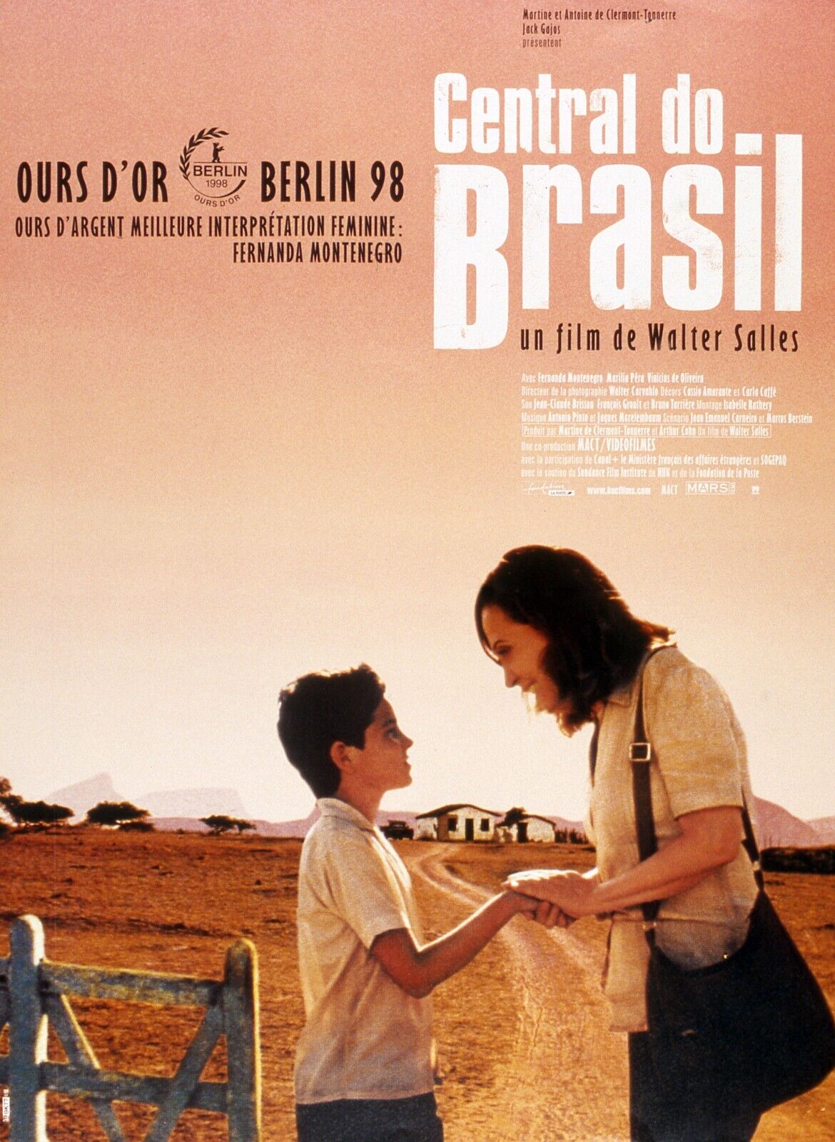 CENTRAL DO BRASIL, FERNANDA MONTENEGRO, 1998, REPRO MOVIE POSTER, VINTAGE, HQ