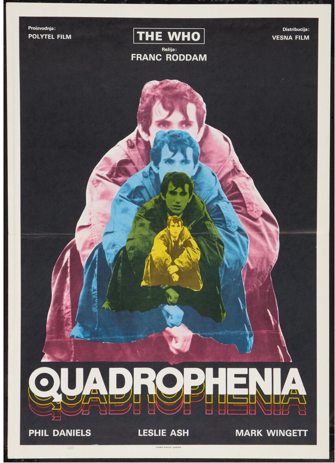 QUADROPHENIA, FRANC RODDAM, PHIL DANIELS, REPRO AFFICHE ROCK VINTAGE VINTAGE, HQ