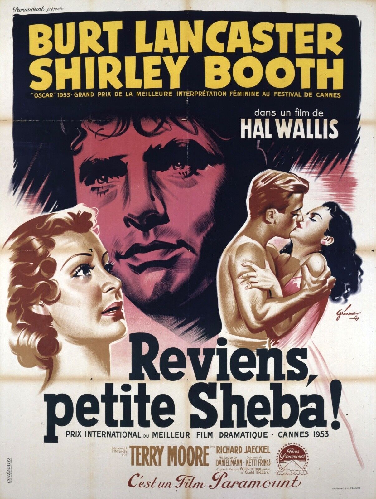 ¡VUELVE, PEQUEÑA SABA! BURT LANCASTER, reproducción de póster de cine vintage, HQ