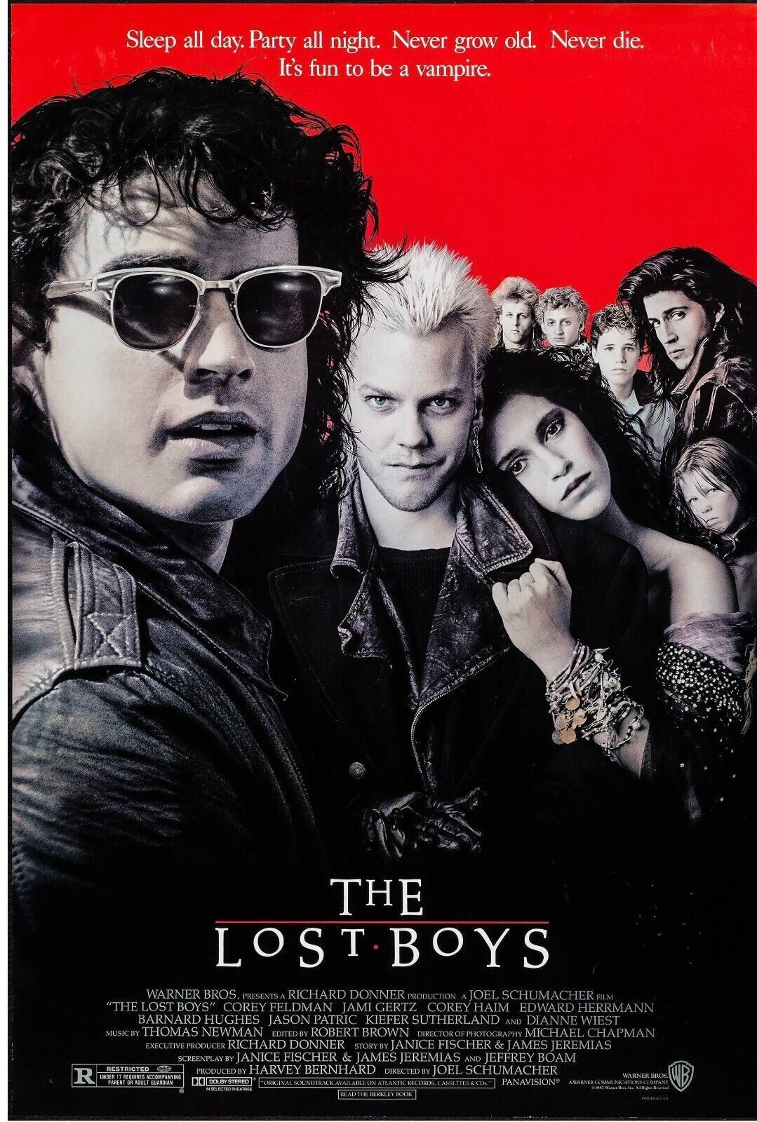 THE LOST BOYS, COREY HAIM, 1987 HQ cinema poster reproduction